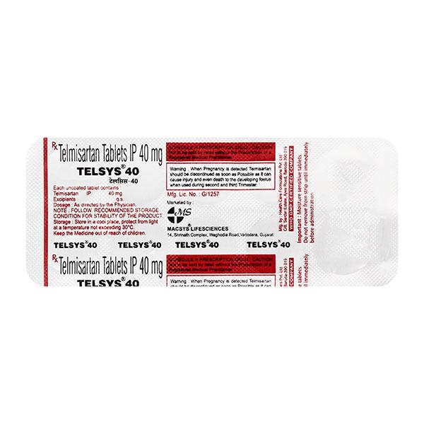 TELSYS 40mg Tablet 10's