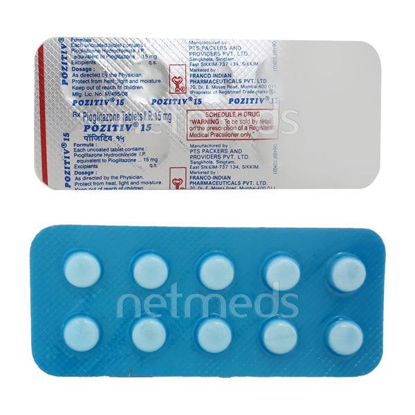 Pozitiv 15mg Tablet 10'S