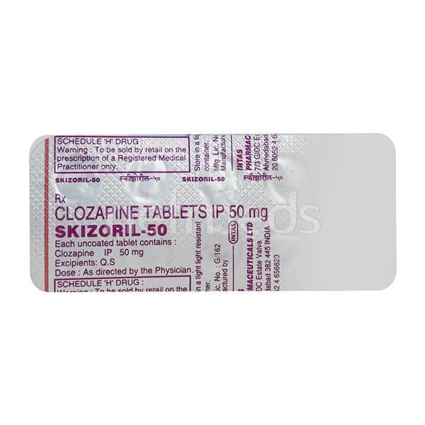 Skizoril 50mg Tablet 10'S