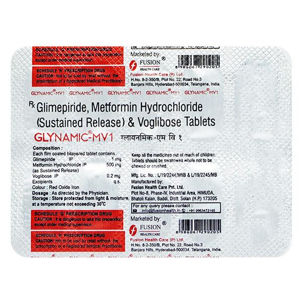 Glynamic Mv 1Mg Tablet 10's
