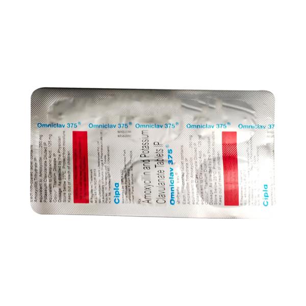 OMNICLAV 375mg Tablet 6's