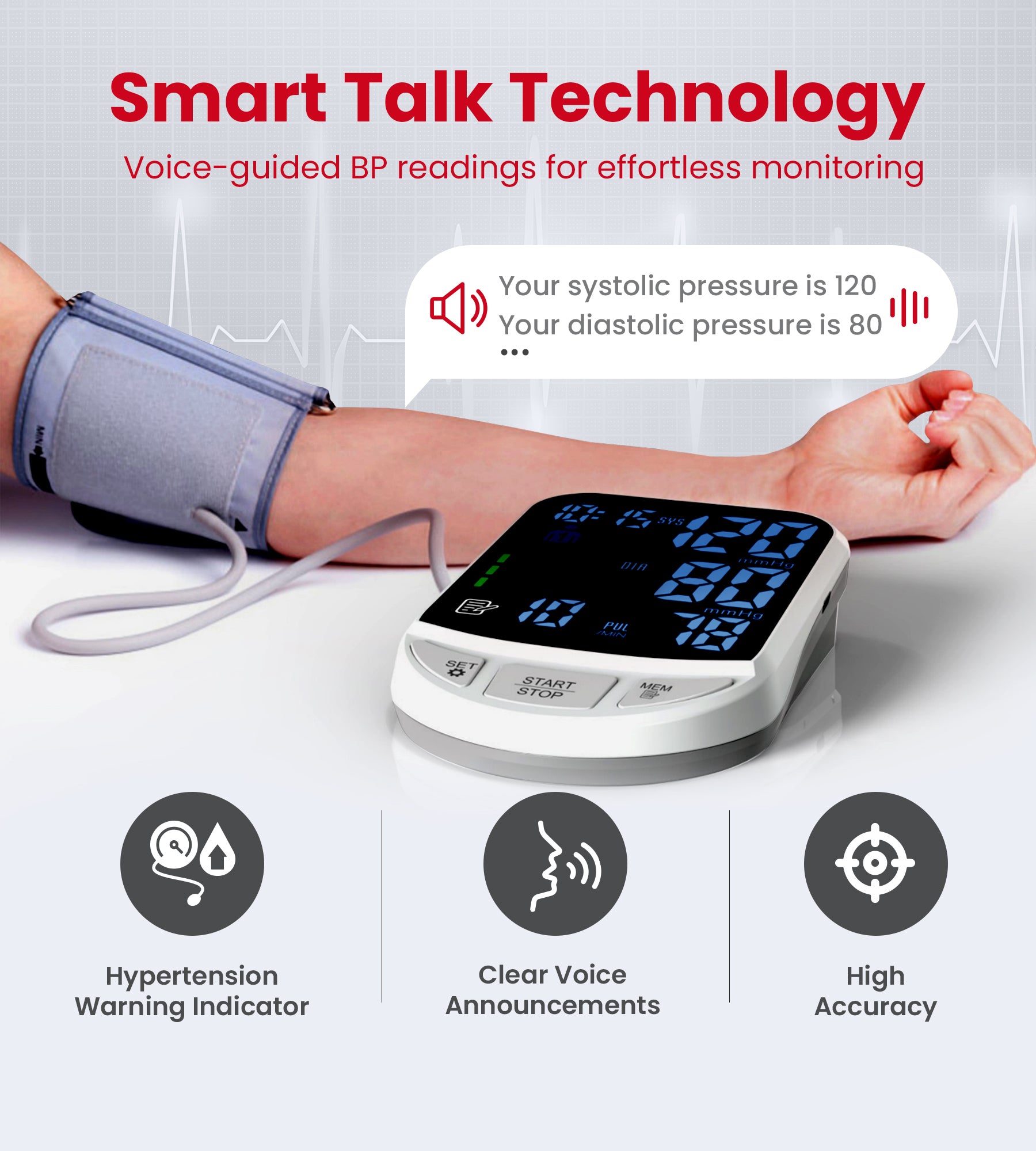 AGEasy BP Monitor with Voice