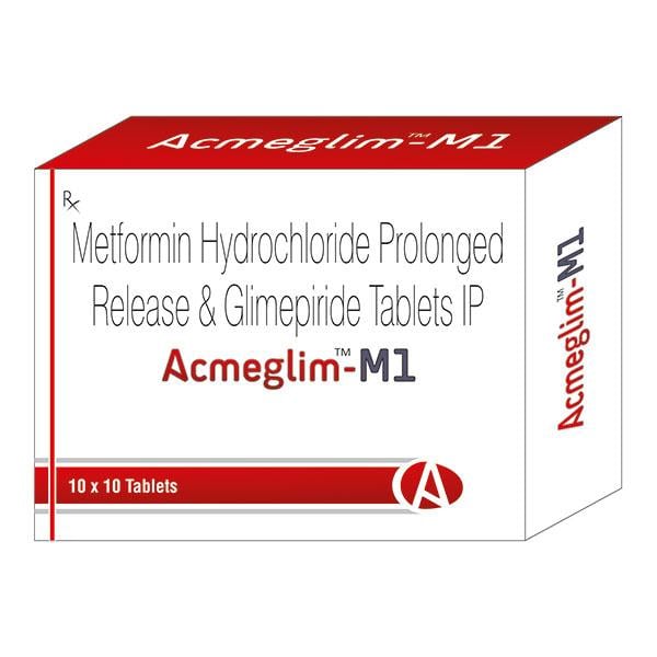 ACMEGLIM M 1 Tablet 10's