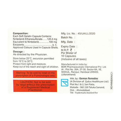 NINDEV 100mg Soft Gelatin Capsule 10's
