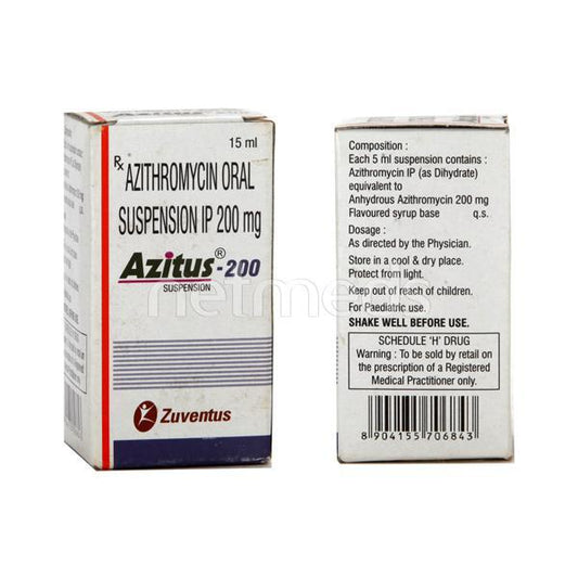 Azitus 200mg Suspension 15ml