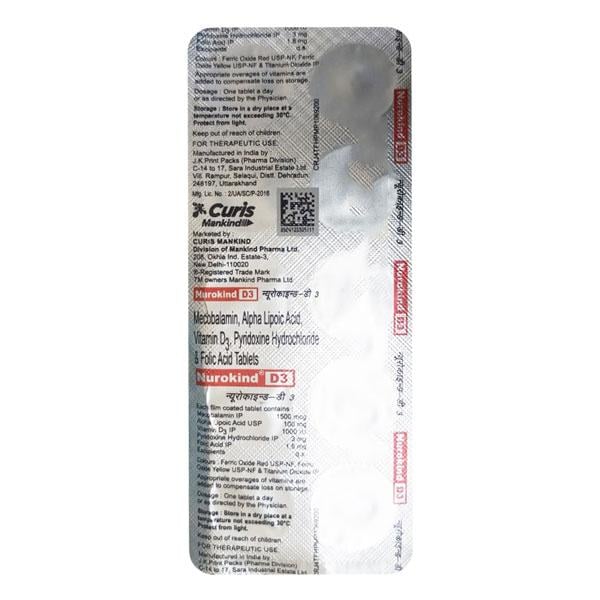 Nurokind D3 Tablet 10'S