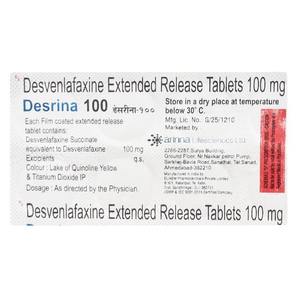 Desrina 100mg Tablet 10'S
