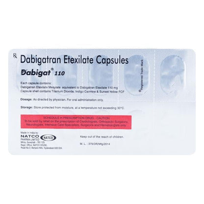 Dabigat 110mg Capsule 10'S