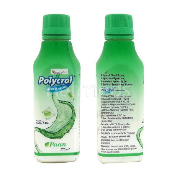 Polycrol Xpress Relief Paan Flavour Syrup 170ml