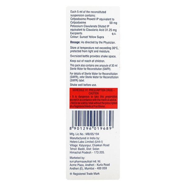Cepodem XP 50mg Dry Syrup 30ml
