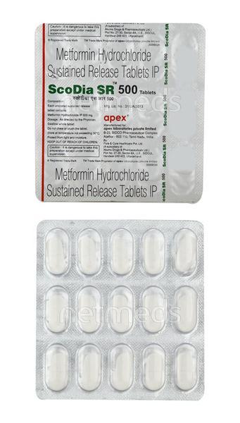 Scodia SR 500mg Tablet 15'S