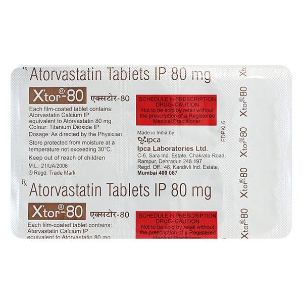Xtor 80mg Tablet 10'S