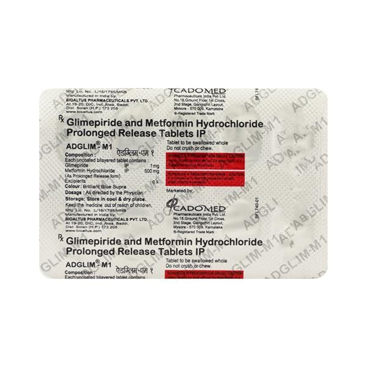 ADGLIM M 1mg Tablet 10's