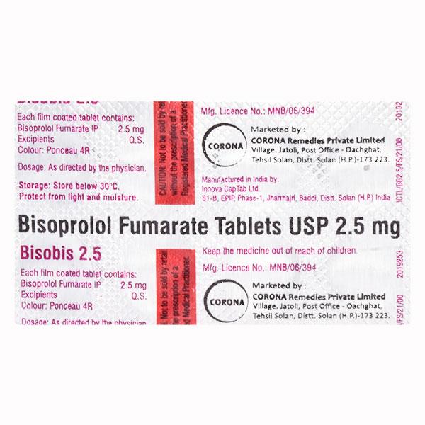 BISOBIS 2.5 Tablet 10's