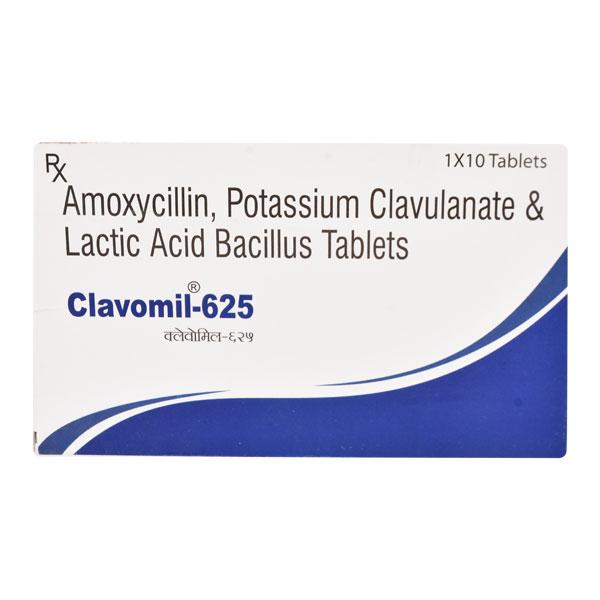 CLAVOMIL 625 Tablet 10's