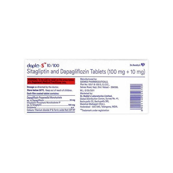 DAPLO S 10/100 Tablet 10's