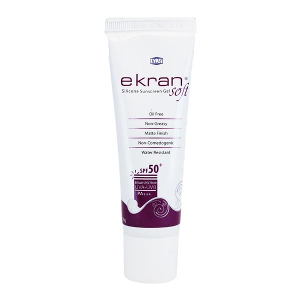 Ekran Soft SPF 50+ UVA-UVB PA+++Silicon Sunscreen Gel 50gm