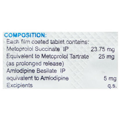 LAKMET AM 25mg Tablet 10's