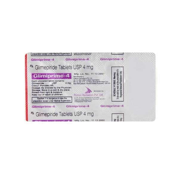 Glimiprime 4mg Tablet 10'S