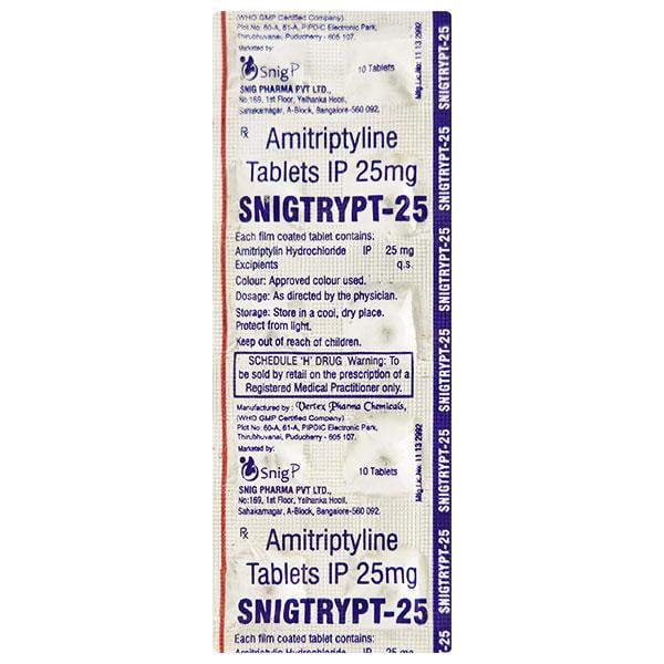 SNIGTRYPT 25mg Tablet 10's