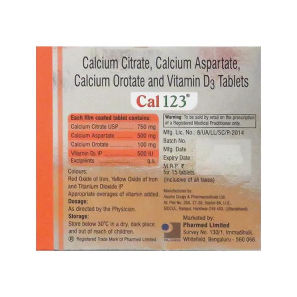 CAL 123 Tablet 15'S