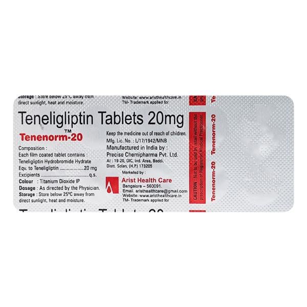 TENENORM 20mg Tablet 10's