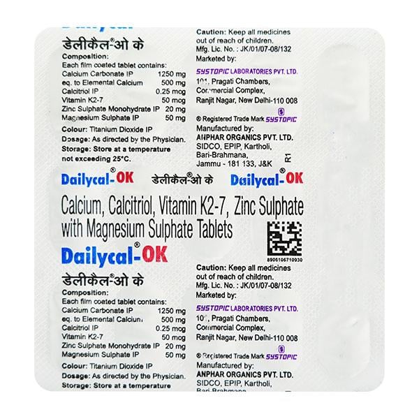Dailycal OK Tablet 15'S