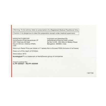 Kombiglyze XR 5/500mg Tablet 7'S
