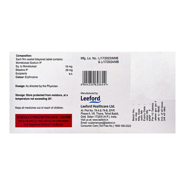 WELBIHIST M Tablet 10's