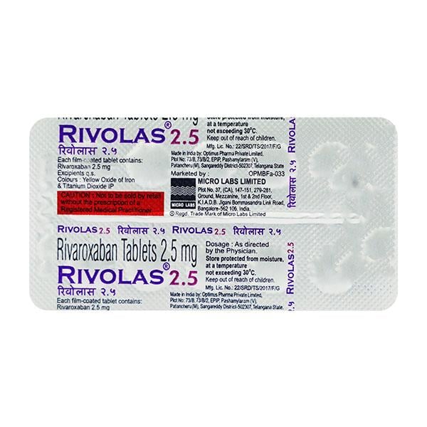 RIVOLAS 2.5 Tablet 10's