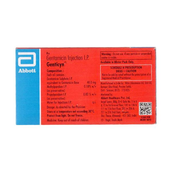 GENTICYN 60mg Injection 1.5ml