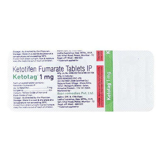KETOTAG 1mg Tablet 10's