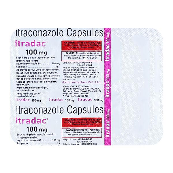 ITRADAC 100mg Capsule 4's