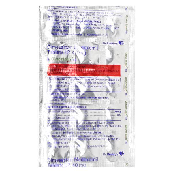 Olsertain 40mg Tablet 15'S