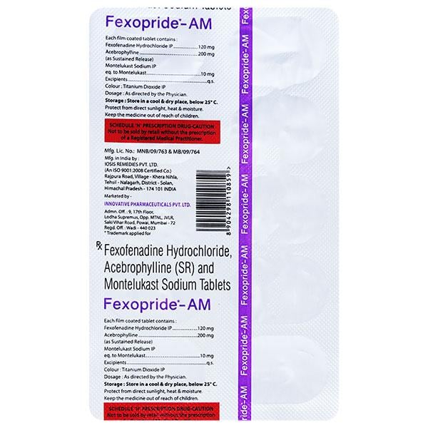 FEXOPRIDE AM Tablet 10's