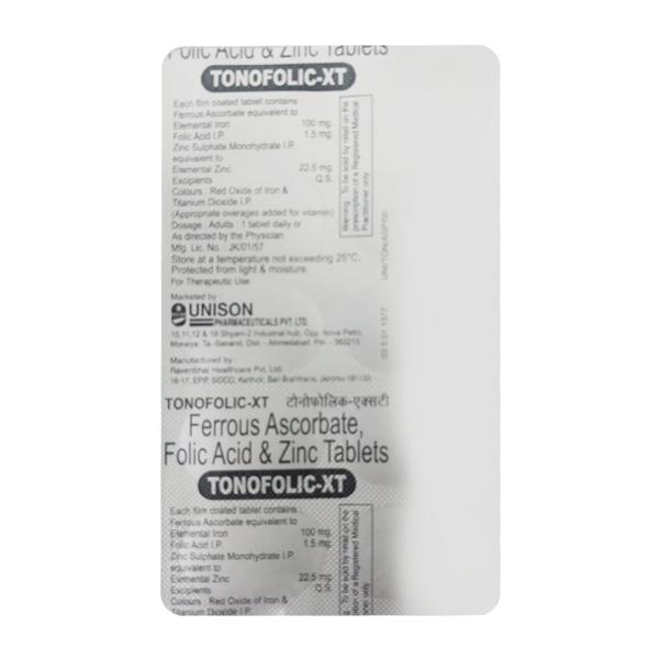 Tonofolic XT Tablet 10'S
