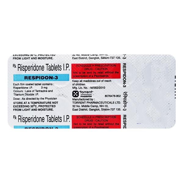 Respidon 3mg Tablet 10'S
