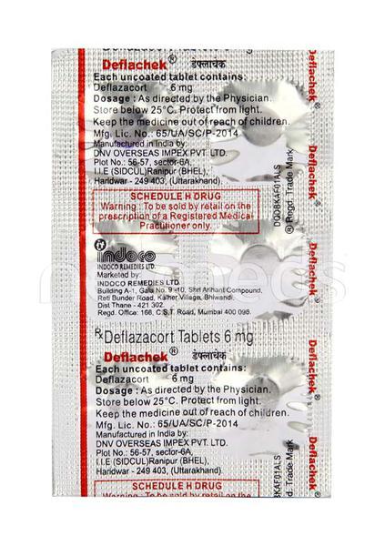Deflachek 6mg Tablet 6'S