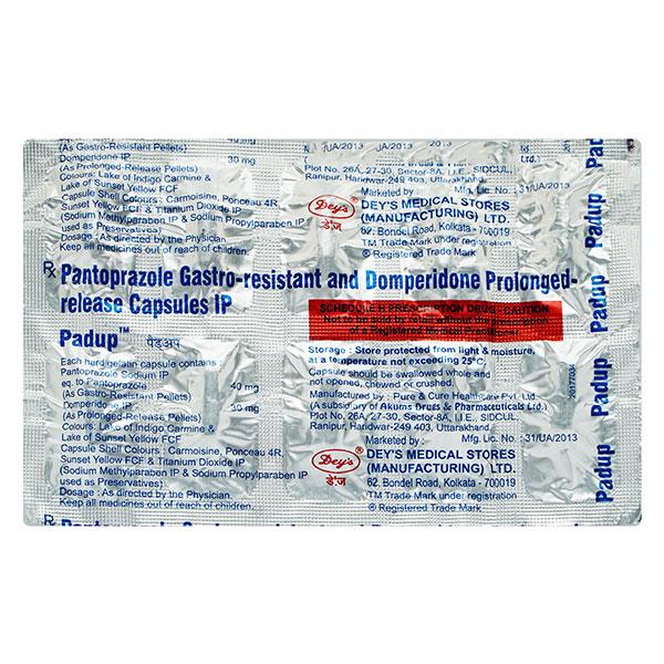 Padup 30/40mg Capsule 10'S