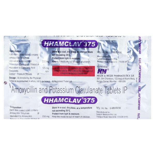 Hhamclav 375mg Tablet 10'S