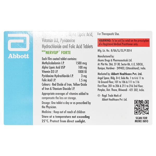 NERVUP FORTE NEW Tablet 15's