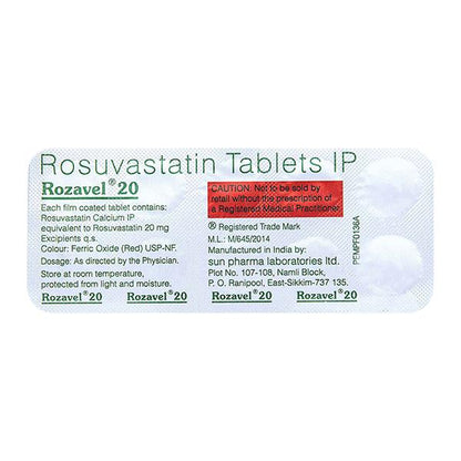 Rozavel 20mg Tablet 10'S