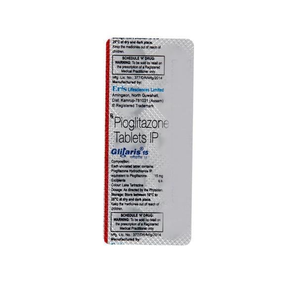 Glitaris 15mg Tablet 10'S