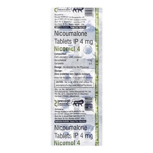 NICOMOL 4 Tablet 10's