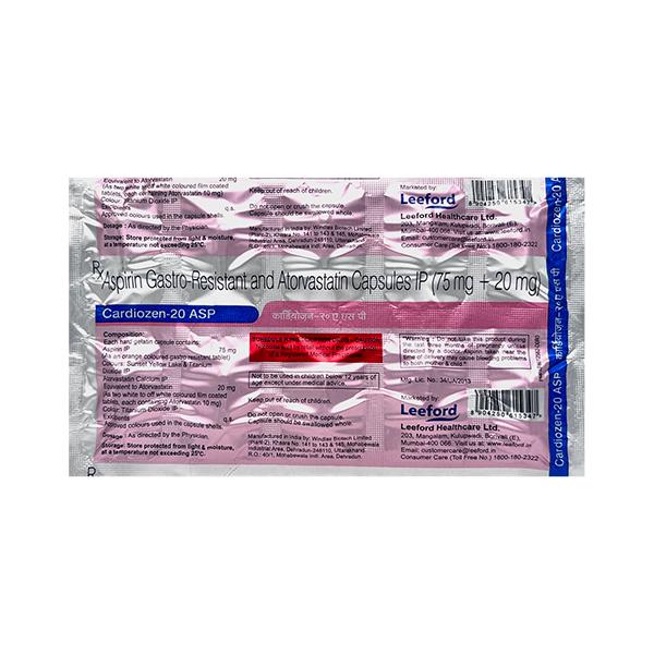 CARDIOZEN 20 ASP Capsule 10's