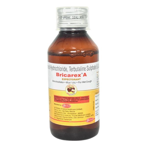 Bricarex A Sugar Free Apple Flavour Expectorant 100ml