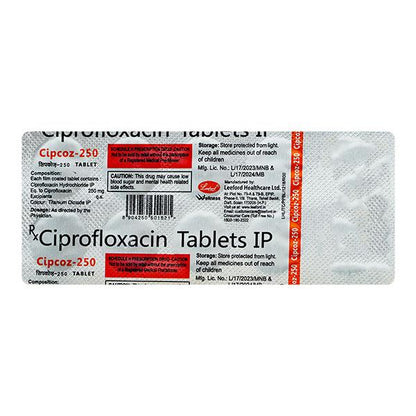 Cipcoz 250mg Tablet 10'S