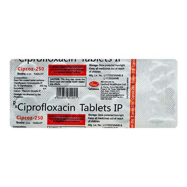 Cipcoz 250mg Tablet 10'S
