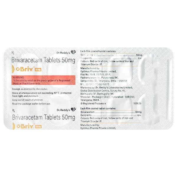 BRIV 50mg Tablet 10's