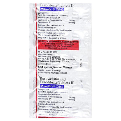 Rosufit F 10/160Mg Tablet 15's
